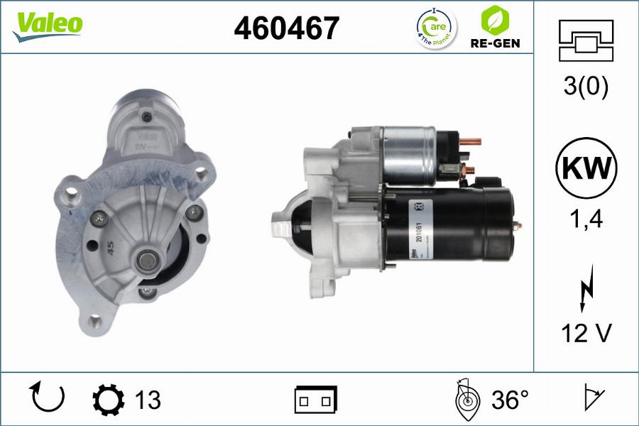 Valeo 460467 - Başlanğıc furqanavto.az