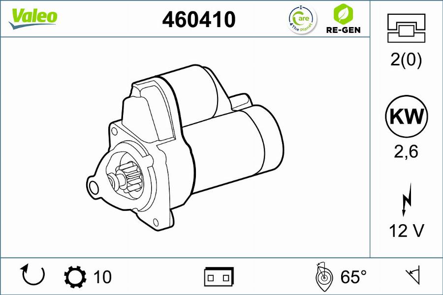 Valeo 460410 - Başlanğıc furqanavto.az