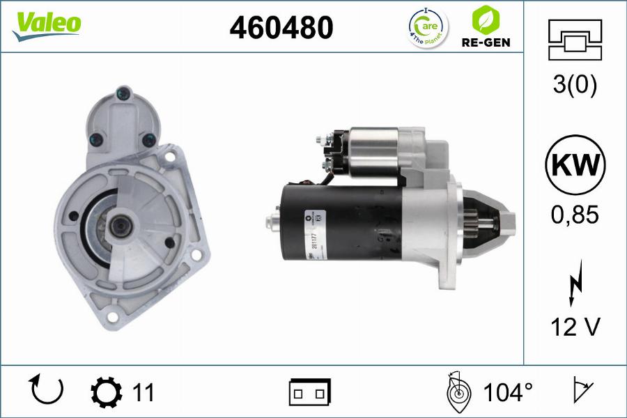 Valeo 460480 - Başlanğıc furqanavto.az