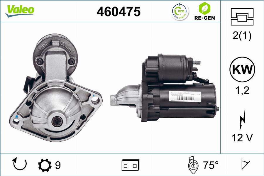 Valeo 460475 - Başlanğıc furqanavto.az