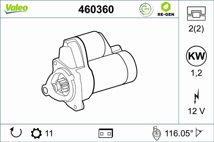 Valeo 460360 - Başlanğıc furqanavto.az