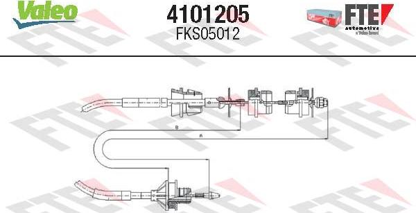 Valeo 4101205 - Debriyaj kabeli furqanavto.az