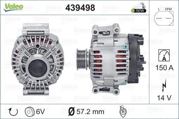 Valeo 439498 - Alternator furqanavto.az