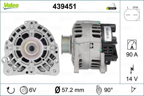 Valeo 439451 - Alternator furqanavto.az