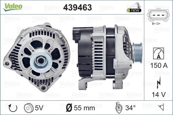 Valeo 439463 - Alternator furqanavto.az