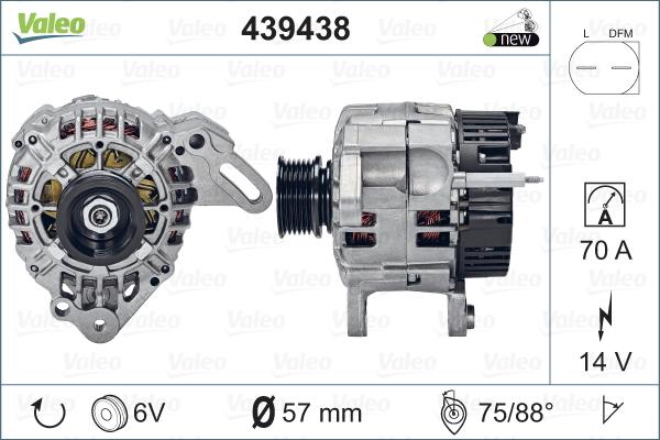 Valeo 439438 - Alternator furqanavto.az