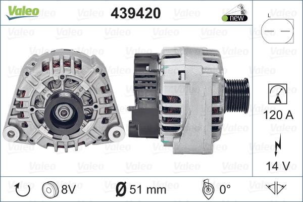 Valeo 439420 - Alternator furqanavto.az