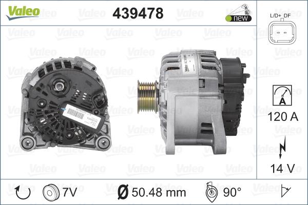 Valeo 439478 - Alternator furqanavto.az