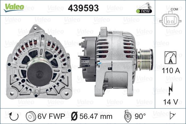 Valeo 439593 - Alternator furqanavto.az