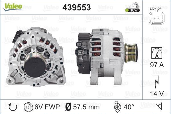 Valeo 439553 - Alternator furqanavto.az