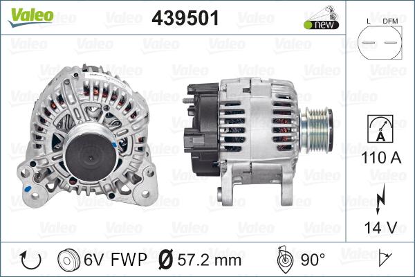 Valeo 439501 - Alternator furqanavto.az