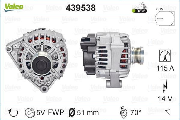 Valeo 439538 - Alternator furqanavto.az