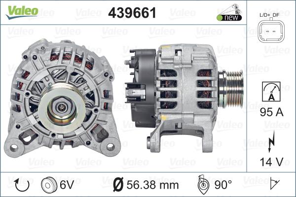 Valeo 439661 - Alternator furqanavto.az