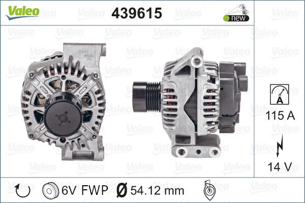 Valeo 439615 - Alternator furqanavto.az