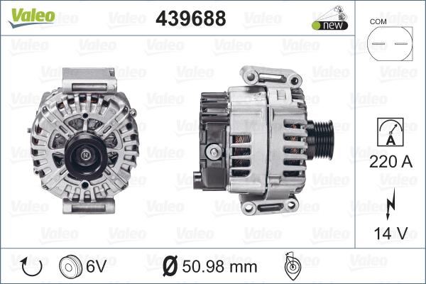 Valeo 439688 - Alternator furqanavto.az