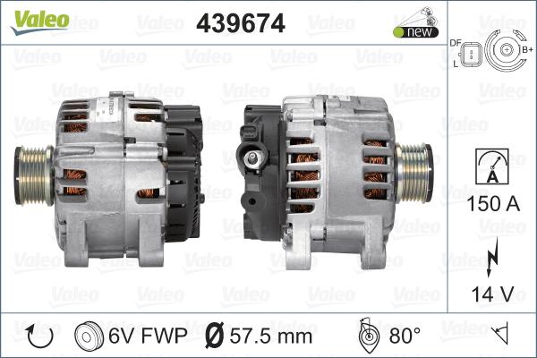 Valeo 439674 - Alternator furqanavto.az