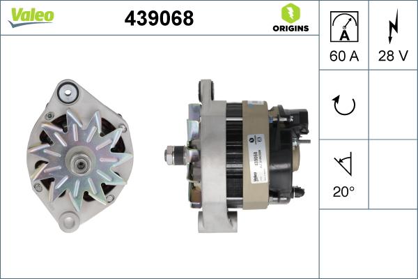 Valeo 439068 - Alternator furqanavto.az