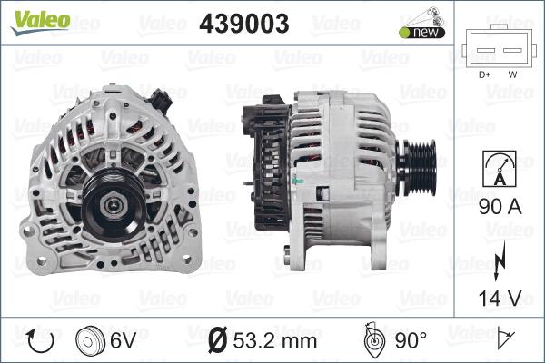 Valeo 439003 - Alternator furqanavto.az