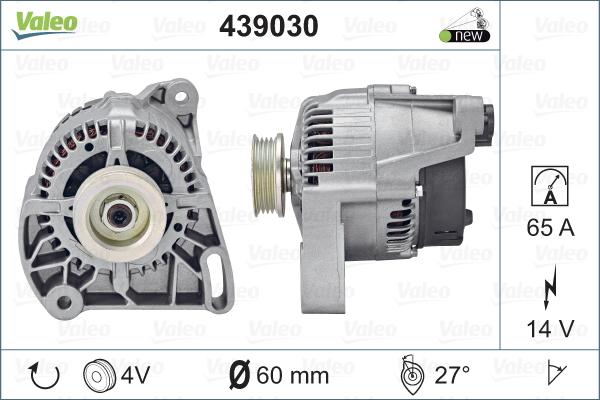 Valeo 439030 - Alternator furqanavto.az