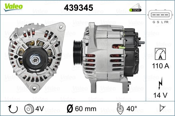 Valeo 439345 - Alternator furqanavto.az