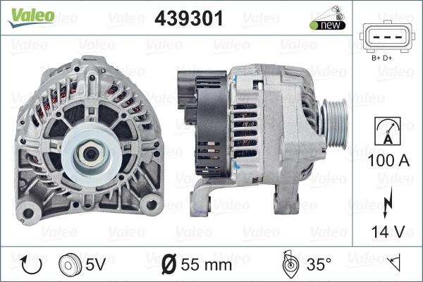 Valeo 439301 - Alternator furqanavto.az