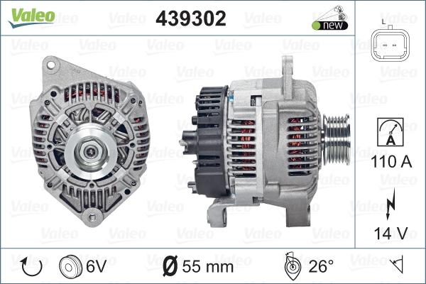 Valeo 439302 - Alternator furqanavto.az