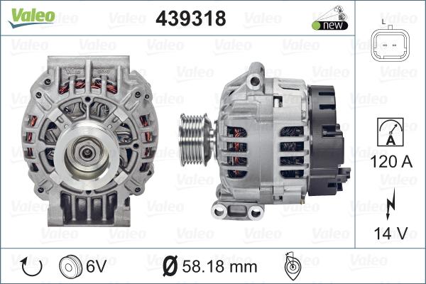 Valeo 439318 - Alternator furqanavto.az