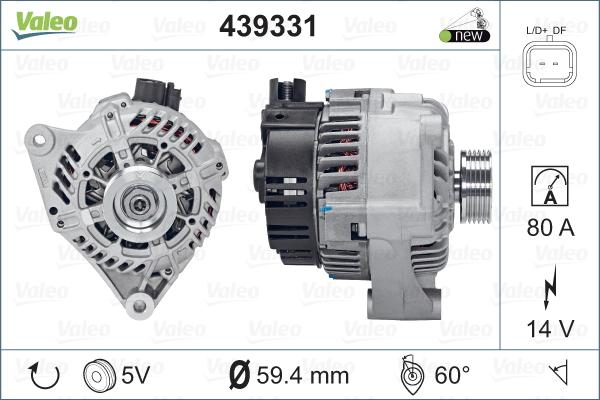 Valeo 439331 - Alternator furqanavto.az