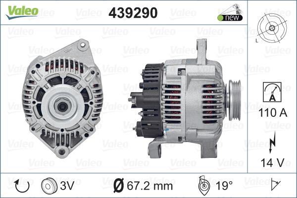 Valeo 439290 - Alternator furqanavto.az