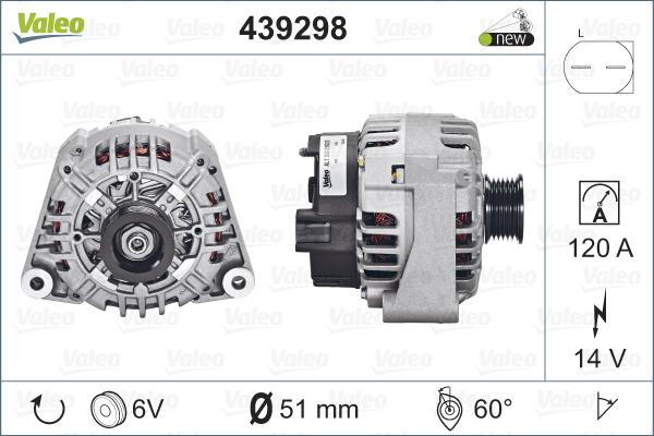 Valeo 439298 - Alternator furqanavto.az