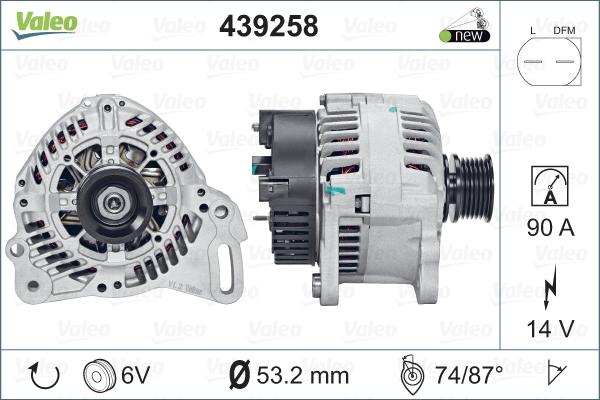 Valeo 439258 - Alternator furqanavto.az