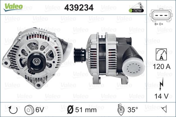 Valeo 439234 - Alternator furqanavto.az