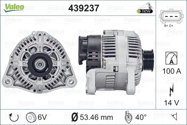 Valeo 439237 - Alternator furqanavto.az