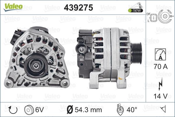 Valeo 439275 - Alternator furqanavto.az