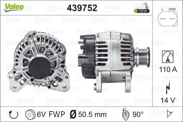 Valeo 439752 - Alternator furqanavto.az