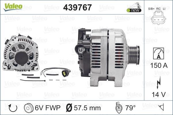 Valeo 439767 - Alternator furqanavto.az