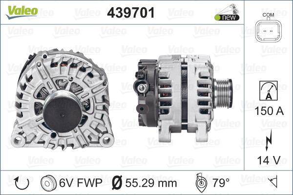 Valeo 439701 - Alternator furqanavto.az