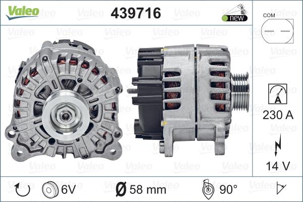 Valeo 439716 - Alternator furqanavto.az