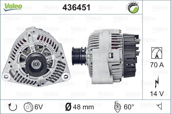 Valeo 436451 - Alternator furqanavto.az