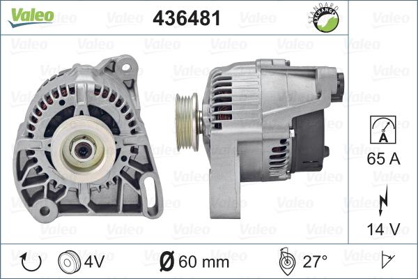 Valeo 436481 - Alternator furqanavto.az