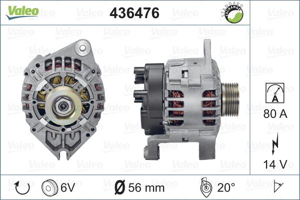 Valeo 436476 - Alternator furqanavto.az