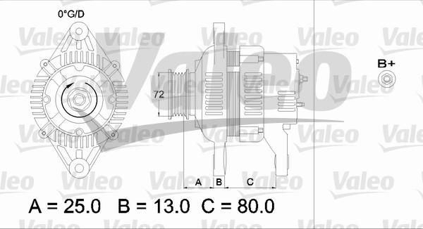 Valeo 436545 - Alternator furqanavto.az