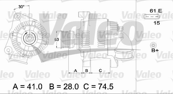 Valeo 436655 - Alternator furqanavto.az