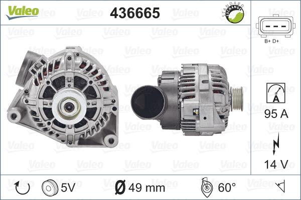 Valeo 436665 - Alternator furqanavto.az