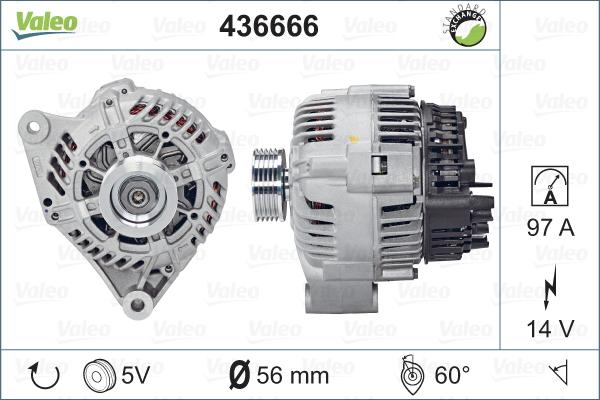 Valeo 436666 - Alternator furqanavto.az