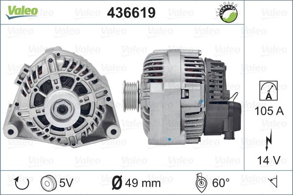 Valeo 436619 - Alternator furqanavto.az