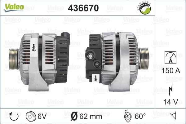 Valeo 436670 - Alternator furqanavto.az