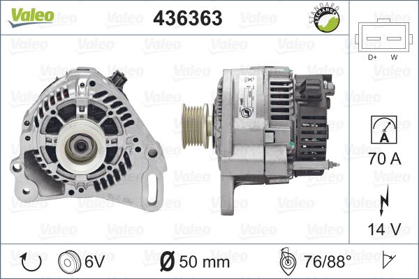 Valeo 436363 - Alternator furqanavto.az