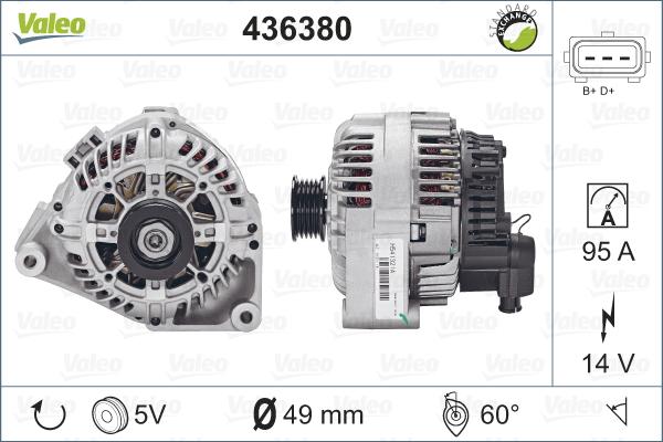 Valeo 436380 - Alternator furqanavto.az