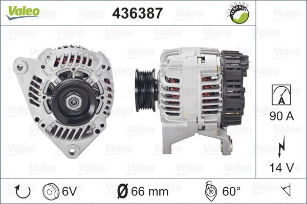 Valeo 436387 - Alternator furqanavto.az